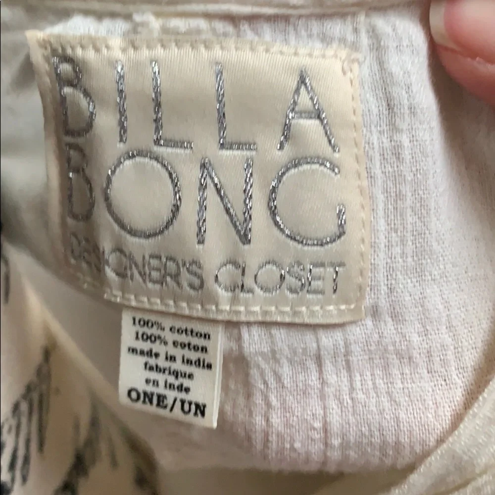 COPY - Billabong Designer’s Closet cream fringed kimono - Picture 8 of 8